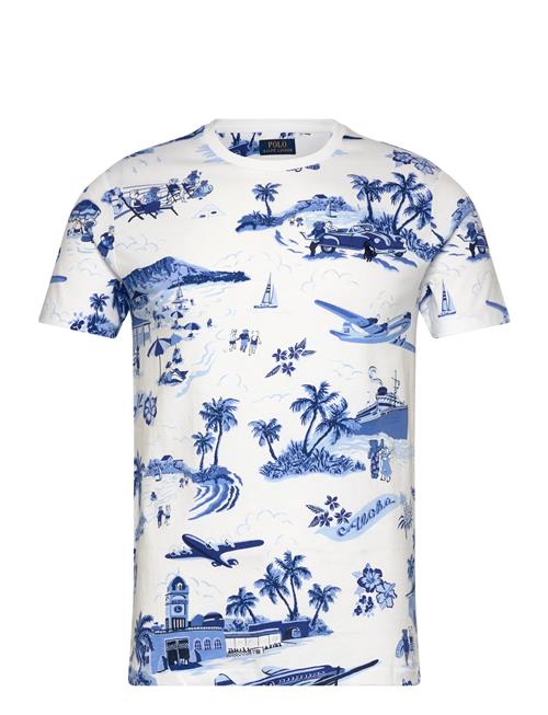 Custom Slim Fit Polo Bear Jersey T-Shirt Polo Ralph Lauren White