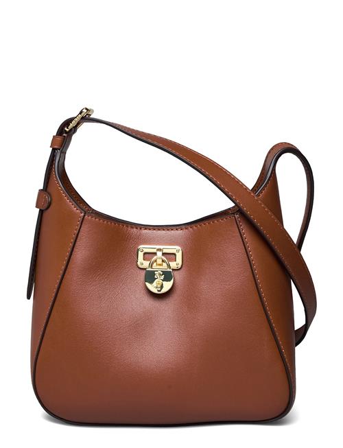 Leather Small Tanner Shoulder Bag Lauren Ralph Lauren Brown