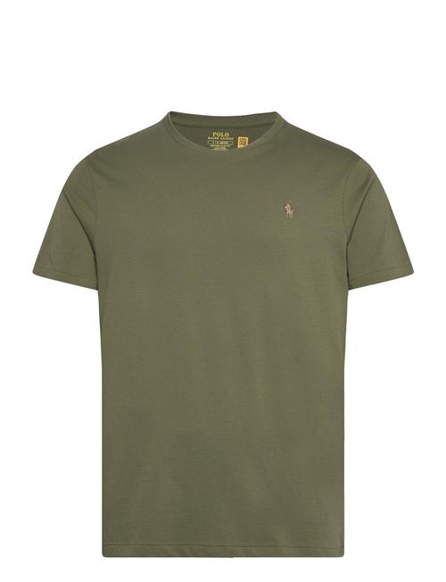 Custom Slim Fit Jersey Crewneck T-Shirt Polo Ralph Lauren Khaki