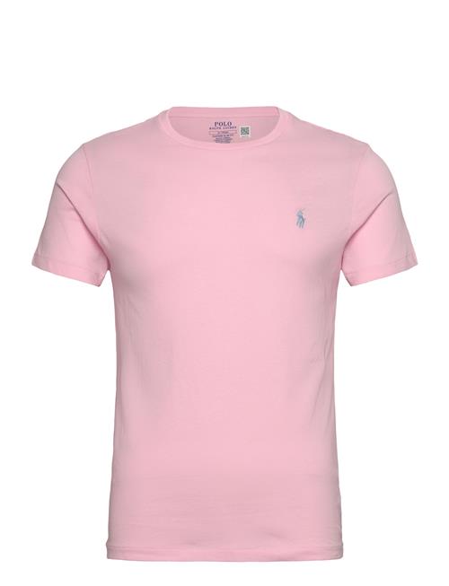 Custom Slim Fit Jersey Crewneck T-Shirt Polo Ralph Lauren Pink