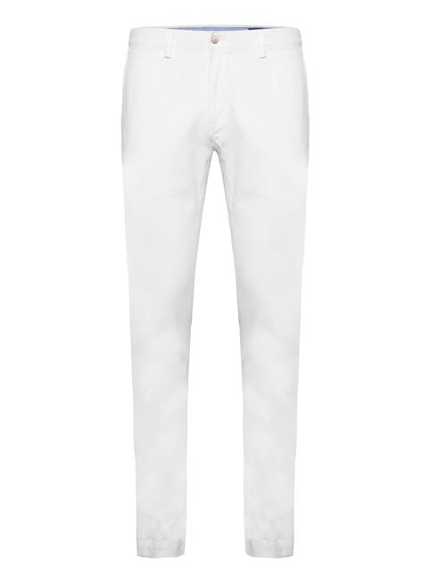 Stretch Slim Fit Washed Chino Pant Polo Ralph Lauren White