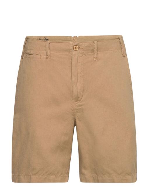 8.5-Inch Classic Fit Linen-Cotton Short Polo Ralph Lauren Beige