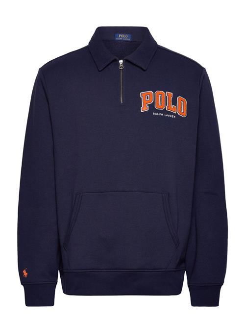 The Rl Fleece Logo Collared Sweatshirt Polo Ralph Lauren Navy