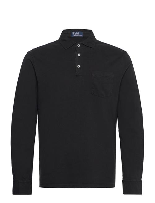 Classic Fit Sueded Jersey Polo Shirt Polo Ralph Lauren Black