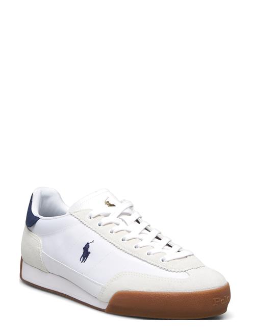 Hester Suede & Canvas Sneaker Polo Ralph Lauren White