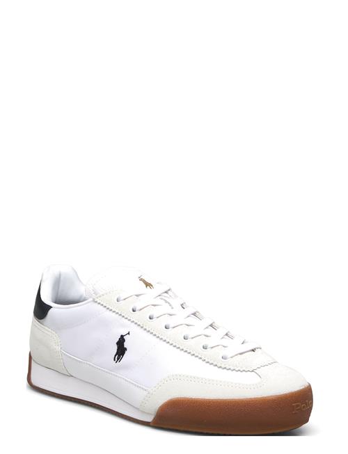 Hester Suede & Canvas Sneaker Polo Ralph Lauren White