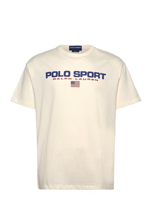 Classic Fit Polo Sport Jersey T-Shirt Polo Ralph Lauren Cream