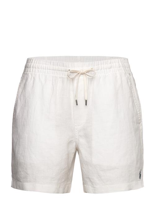 6-Inch Polo Prepster Linen Short Polo Ralph Lauren White