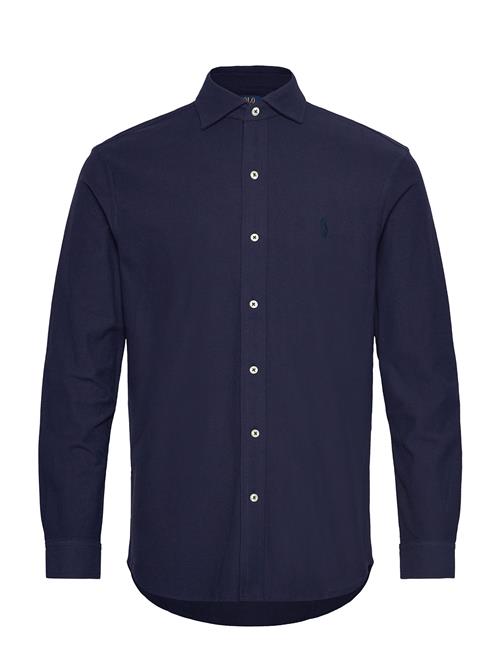H Ycomb-Knit Shirt Polo Ralph Lauren Navy