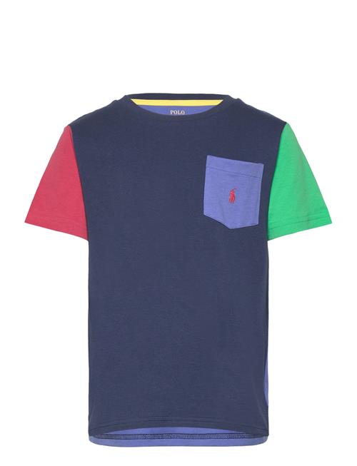 Color-Blocked Cotton Pocket Tee Ralph Lauren Kids Blue