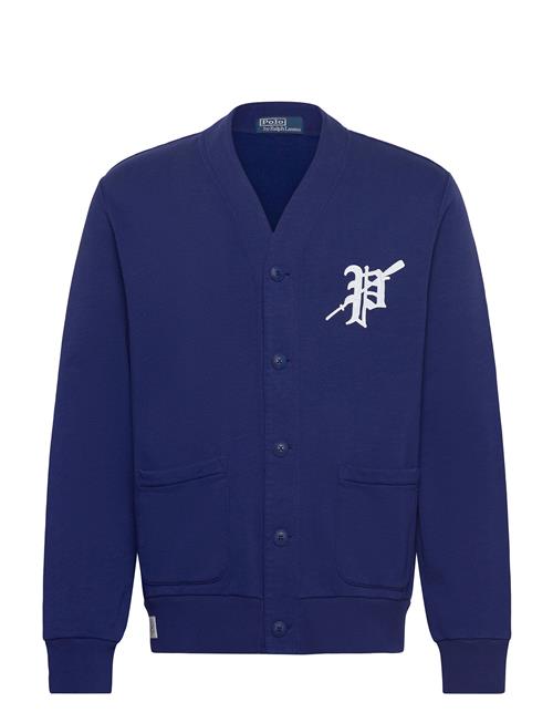 Rowing-Patch Fleece Cardigan Polo Ralph Lauren Blue