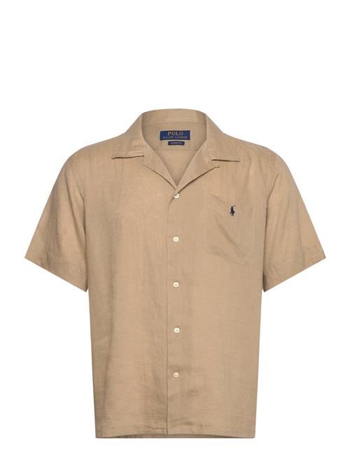 Classic Fit Linen Camp Shirt Polo Ralph Lauren Beige