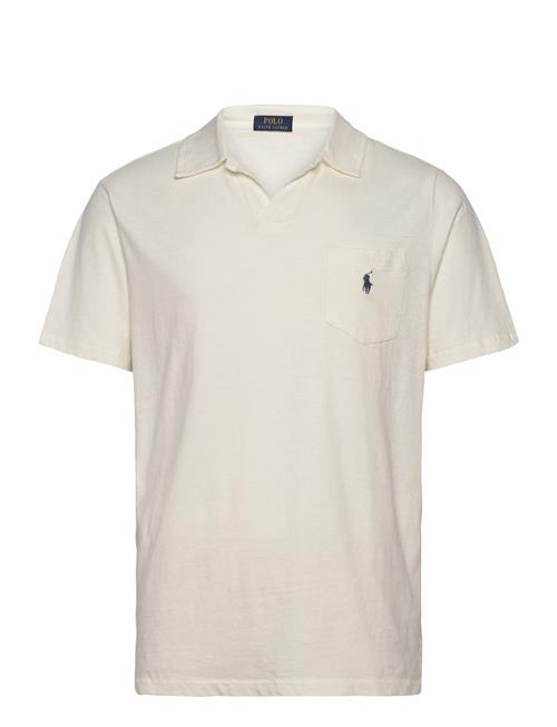 Standard Fit Cotton-Linen Polo Shirt Polo Ralph Lauren White