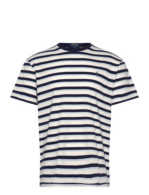 Classic Fit Striped Jersey T-Shirt Polo Ralph Lauren White