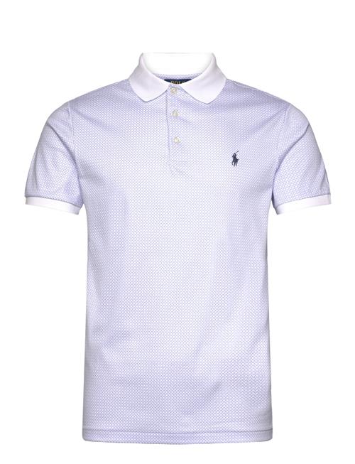 Custom Slim Print Soft Cotton Polo Shirt Polo Ralph Lauren Blue