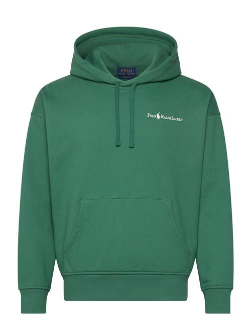 Se Relaxed Fit Logo Fleece Hoodie Polo Ralph Lauren Green ved Booztlet