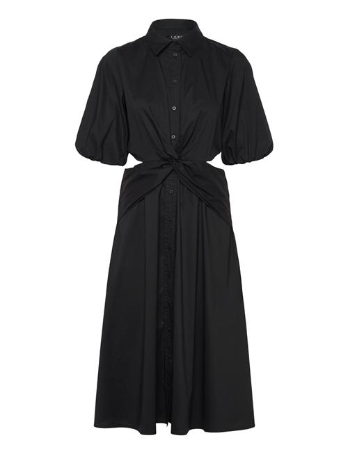 Cotton-Blend Bubble-Sleeve Shirtdress Lauren Ralph Lauren Black