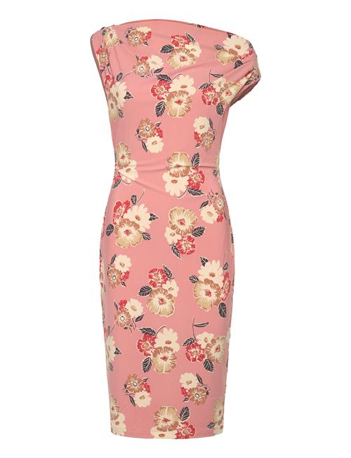 Floral Jersey Off-The-Shoulder Dress Lauren Ralph Lauren Pink