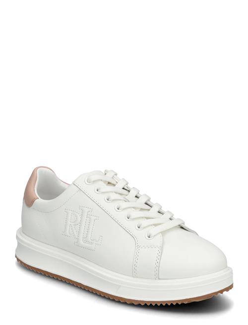 Ainsley Two-T Leather Sneaker Lauren Ralph Lauren White
