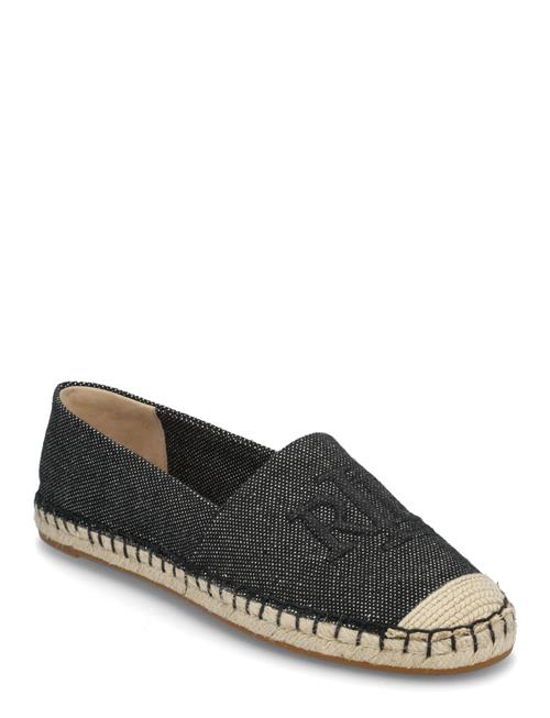 Cameryn Cross-Dyed Canvas Espadrille Lauren Ralph Lauren Black