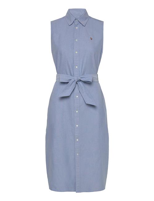 Belted Oxford Sleeveless Shirtdress Polo Ralph Lauren Blue