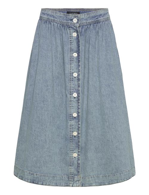 Button-Front Denim Skirt Lauren Ralph Lauren Blue