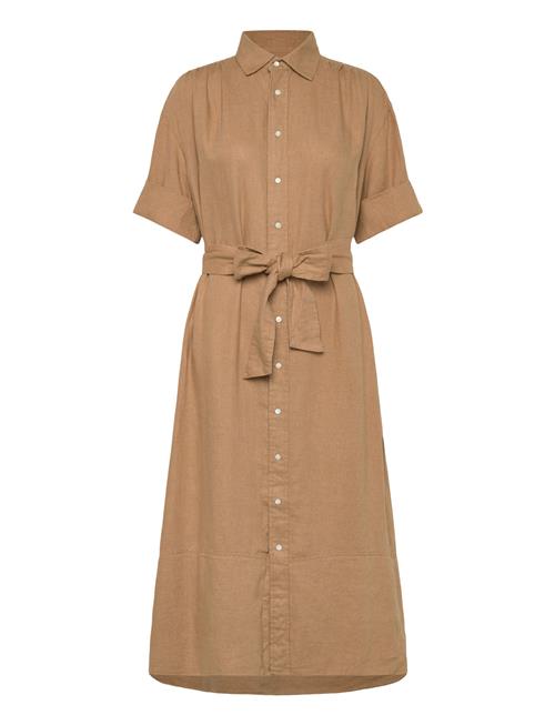 Belted Linen Shirtdress Polo Ralph Lauren Beige