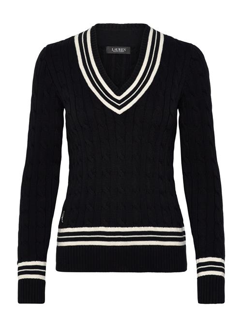 Cable-Knit Cotton Cricket Sweater Lauren Ralph Lauren Black