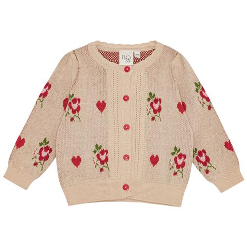 Flöss Amelia Cardigan Soft Pink  Soft Pink-86 cm  Lyserød  86 cm  kvinde