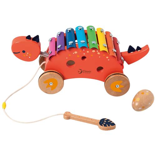 Classic World Dinosaur Xylofon Rød  2-6 Y WoodenToys   2-6 år 18 M+ Unisex