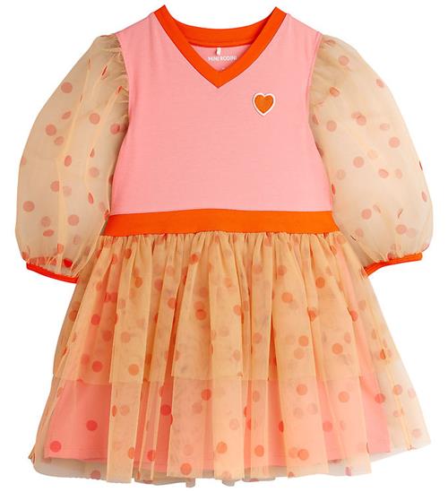Mini Rodini Kjole - Tyl - Pink m. Prikker