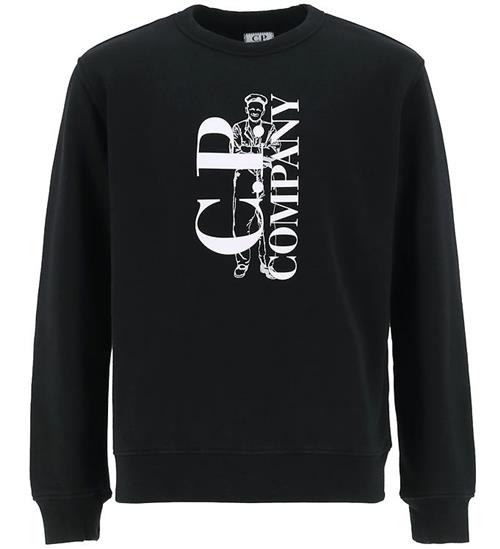 C.P. Company Sweatshirt - Sort m. Hvid