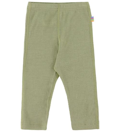 Joha Leggings - Rib - Uld/Silke - Grøn