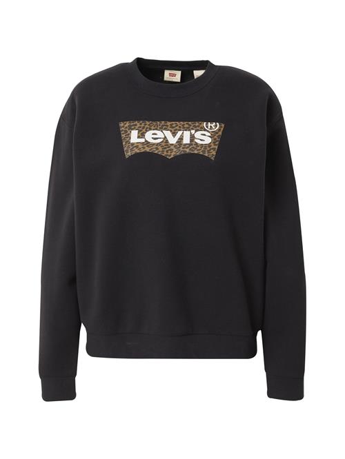 Se LEVI'S ® Sweatshirt 'Graphic Everyday Crew Sweatshirt'  brun / sort / hvid ved About You