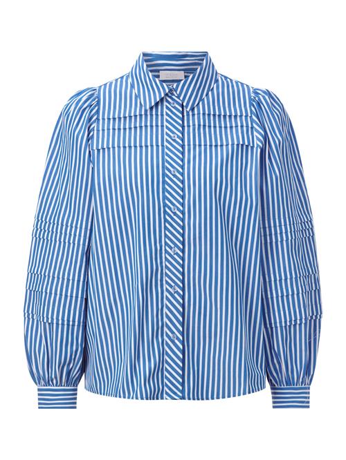 Rich & Royal Bluse  blå / hvid