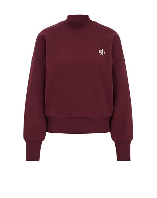 WE Fashion Sweatshirt  mørkerød / hvid