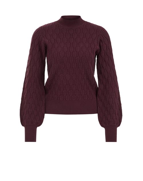 WE Fashion Pullover  mørkerød