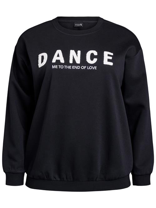 Active by Zizzi Pullover 'Cannie'  sort / hvid