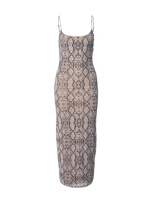 Gina Tricot Kjole  creme / brun / sort