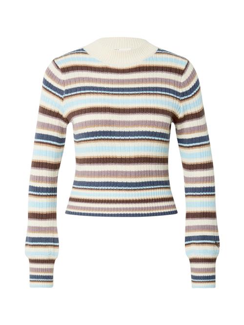 ROXY Pullover 'Play A Morning'  creme / himmelblå / choko / mokka / lilla