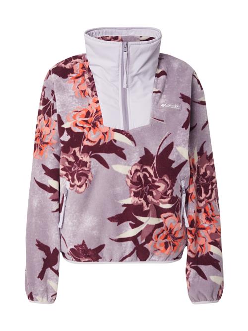 COLUMBIA Sportspullover 'Sequoia Grove'  aubergine / lilla / orange / hvid