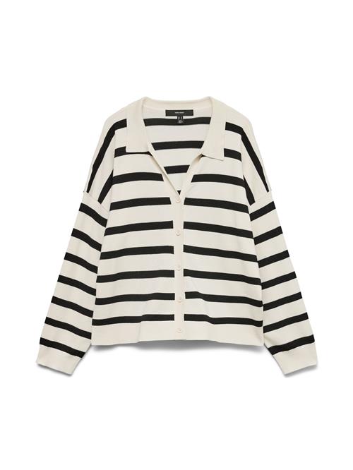 VERO MODA Cardigan 'VMSilla'  sort / naturhvid