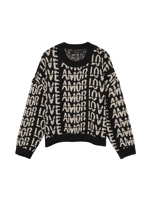 VERO MODA Pullover 'VMLove'  beige / sort