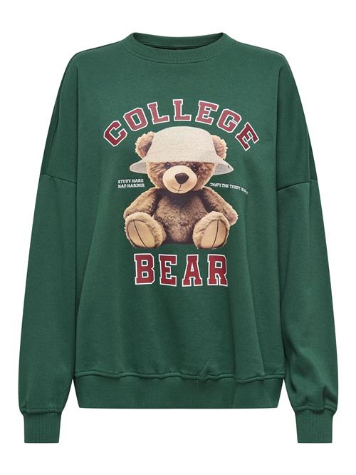 ONLY Sweatshirt 'ONLBila'  brokade / grøn / rød / hvid