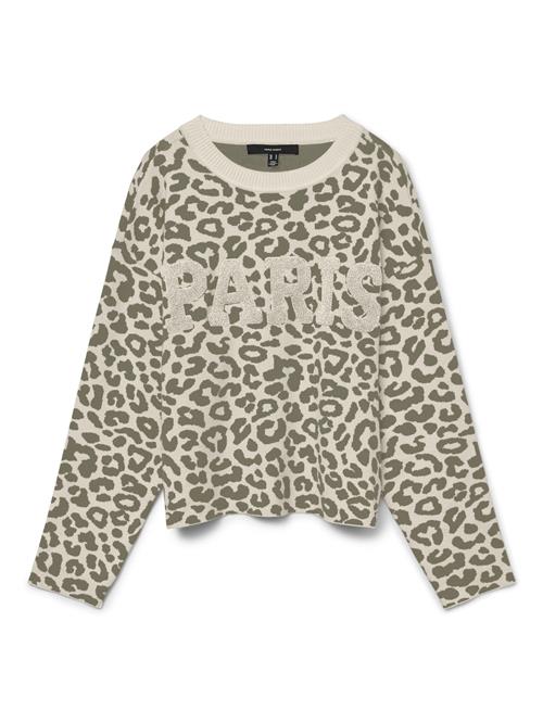 VERO MODA Pullover 'VMTres'  ecru / antracit