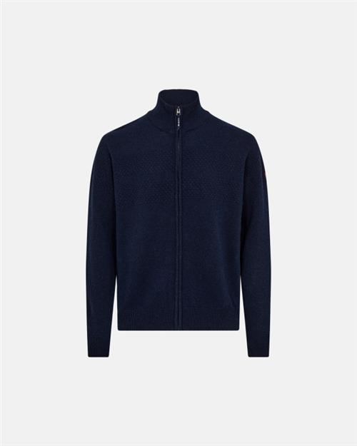 Strik ´full zip´ | Uld | Navy