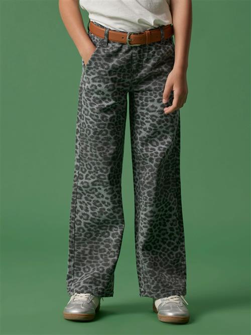 Se NAME IT Wide Bukser Rose Night Owl Grey Leopard hos SmartKidz