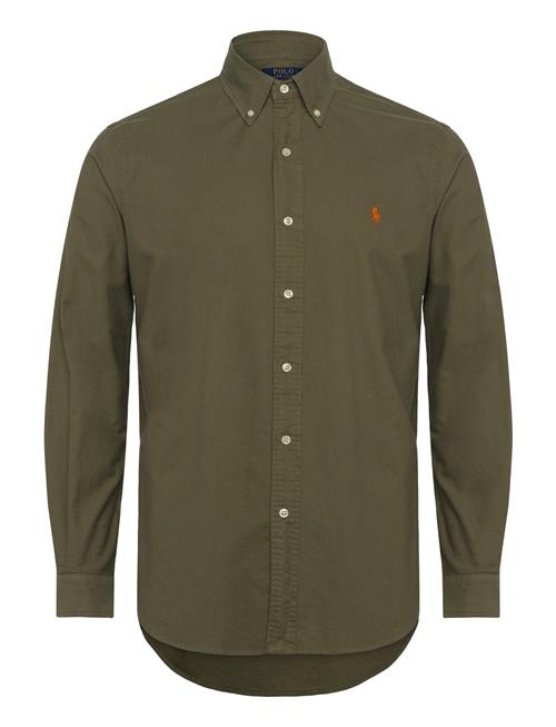 Custom Fit Garment-Dyed Oxford Shirt Polo Ralph Lauren Khaki