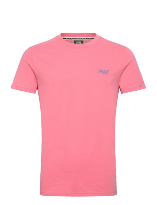 Essential Logo Emb Tee Superdry Pink