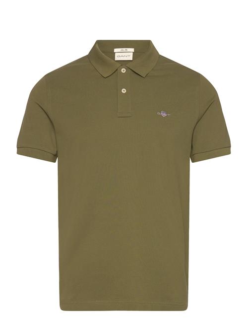 Slim Shield Ss Pique Polo GANT Grey